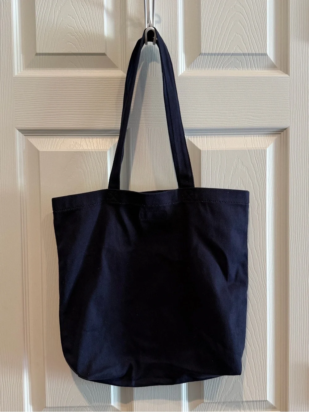 Ralph Lauren Navy Canvas Tote with USA Flag Polo Bear Graphic - Picture 6 of 6